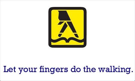 let your fingers do the walking meaning.